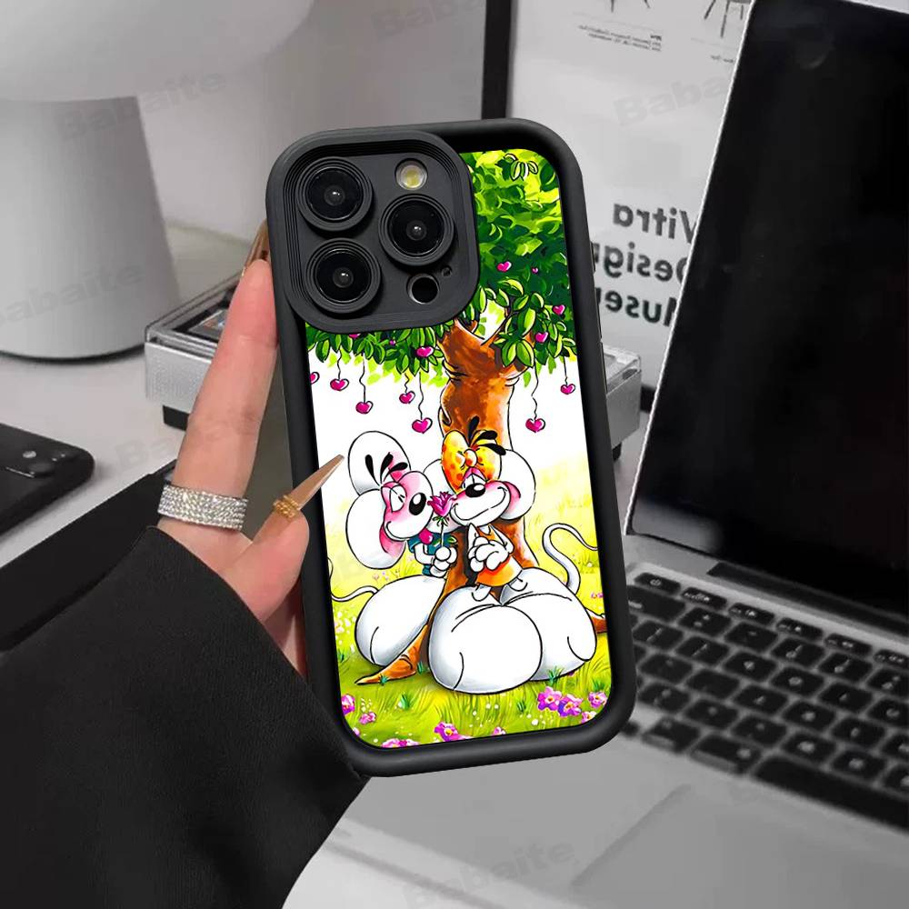 Cartoon D-Diddl Phone Case For IPhone 17 16 15 14 13 12 11 Pro Max Plus Silicone Shockproof Case