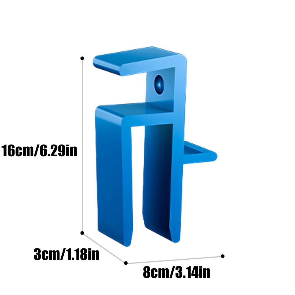 

Wood Scribe Tool Cabinet Door Mounting Jig Furniture Fitting Cabinet Installation Toe Kicking Tools for Woodworking синій