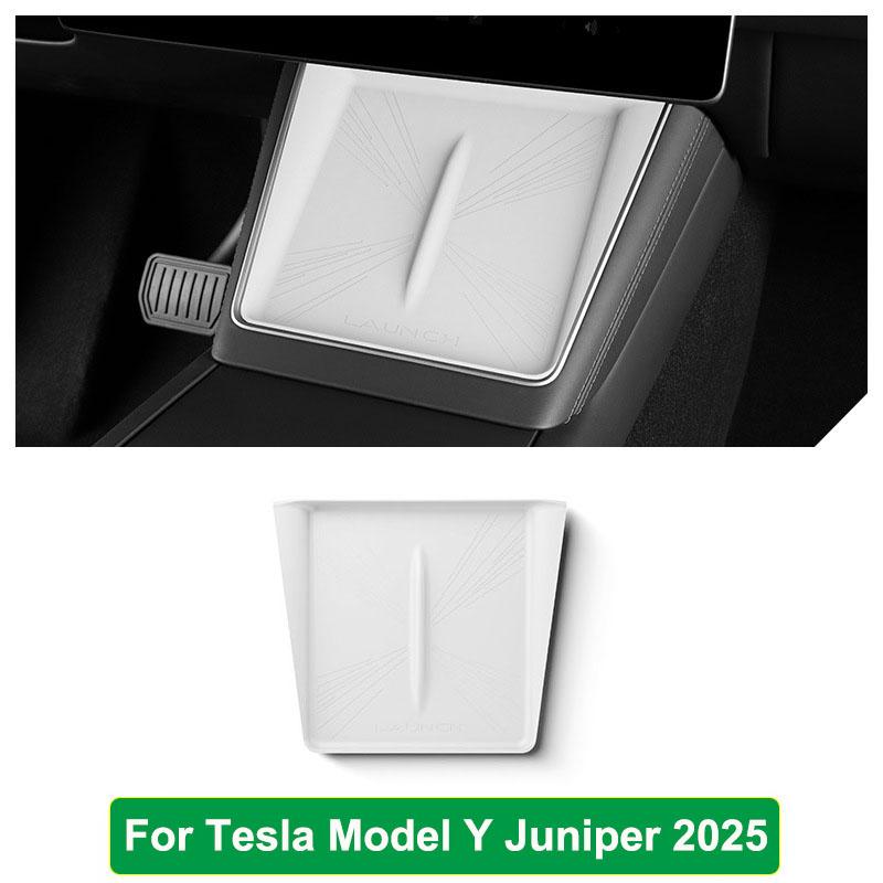Wireless Charging Silicone Pad Anti-skid Pad For Tesla Model Y Juniper 2025 2026 Launch Car Central Control Interior Accessories