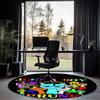 Sprunki Printed Round Rug Carpet Chair Rug Area Rug Entryway Doormats,for Office Chair Living Room Bedroom Kitchen Room.