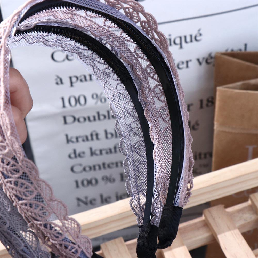 Face Wash Wide Side Hairband Korean Style Hair Wear Lace Leaves Headband Women Hair Accessories