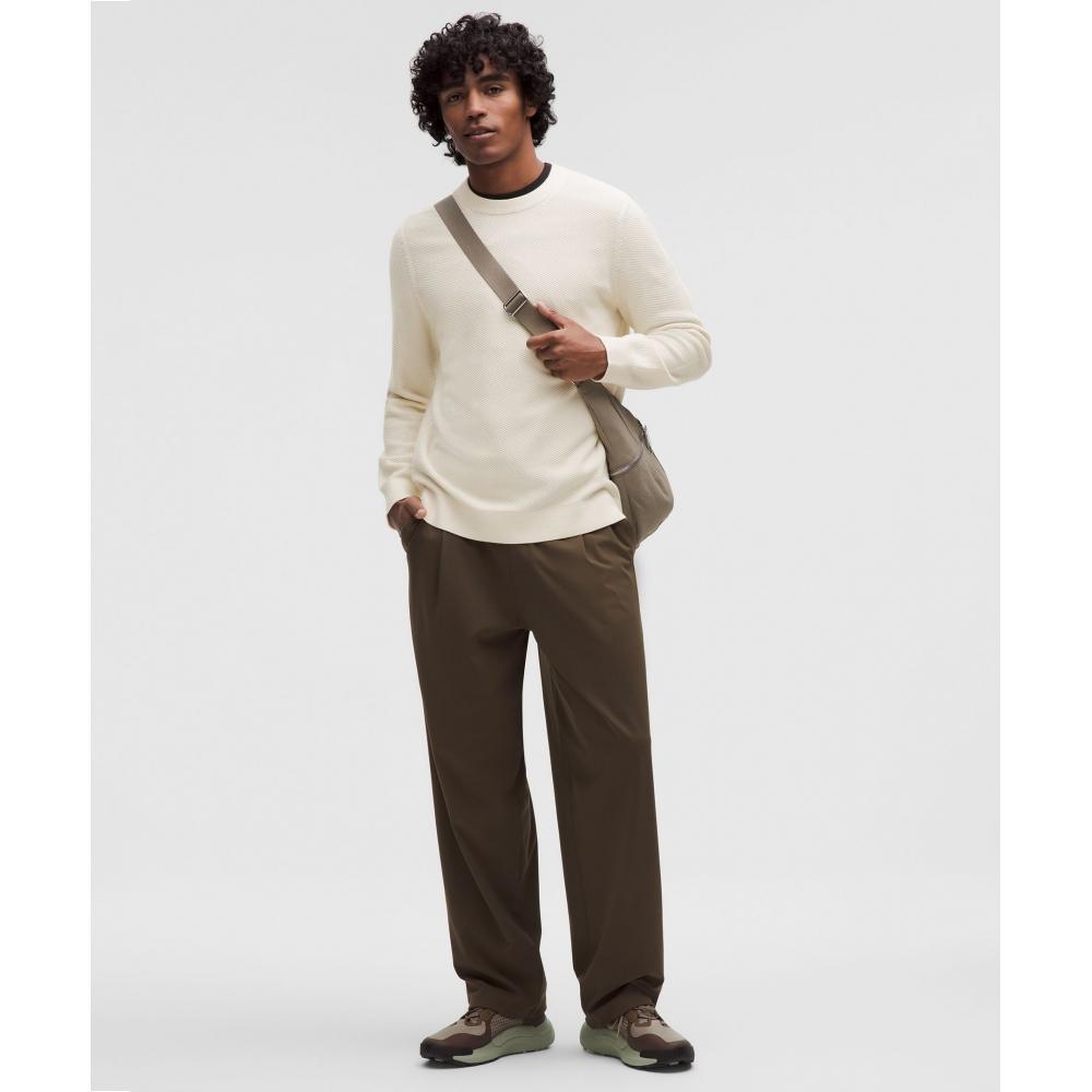 Lululemon Textured Knit Crewneck Sweater Light Ivory