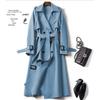 Women's Petite Mid-Length Trench Coat, 2026 Korean Version, Popular British Style, Spring/Autumn Over-the-Knee Outerwear