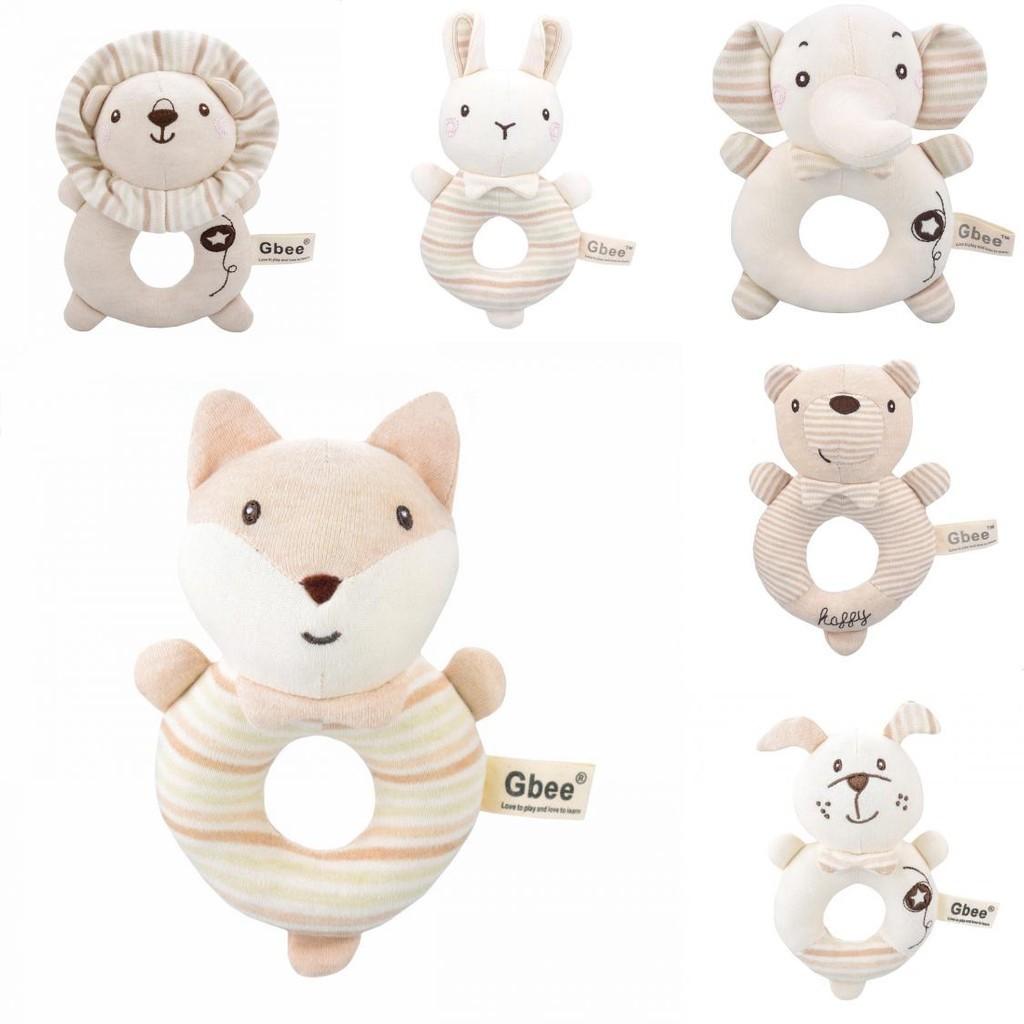 Gbee Organic Cotton Infant Rattle Toy Set For Emotional And Intellectual Development