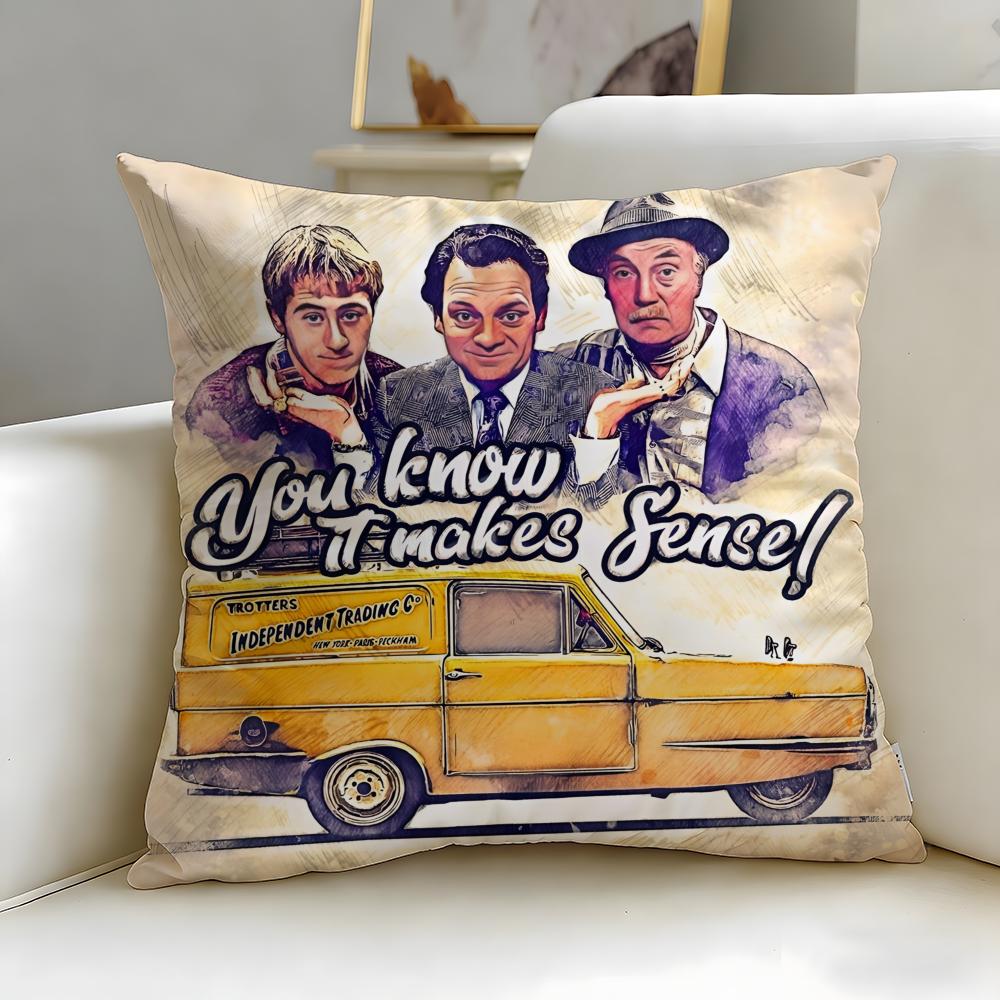 TV series Only Fools And Horses Cushion Cover Soft  EasyWash Pillow Case  Versatile for Couch Bed Travel and Office