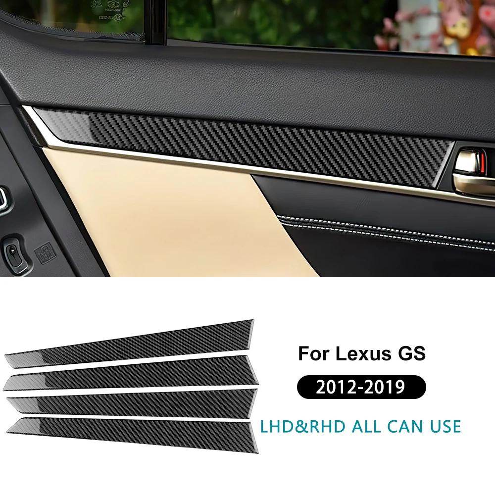 Echter Weicher Karbonfaser-Aufkleber Für Lexus GS 2012 2013 2014 2015 2016 2017 2018 LHD RHD Auto Tür Schutz Panel Innenausstattung