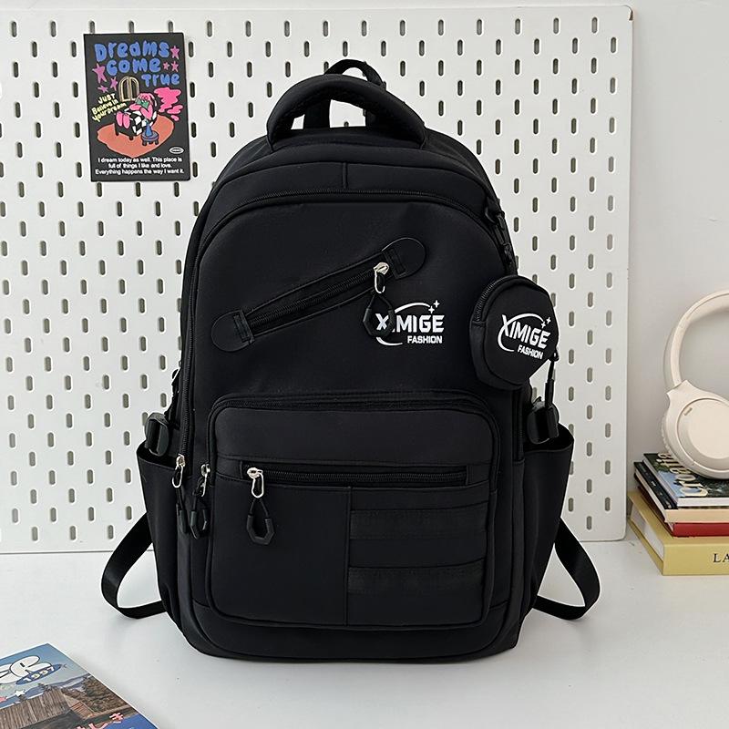 Backpack Women's Large Capacity School Bag College Travel Multi-compartment School Bag