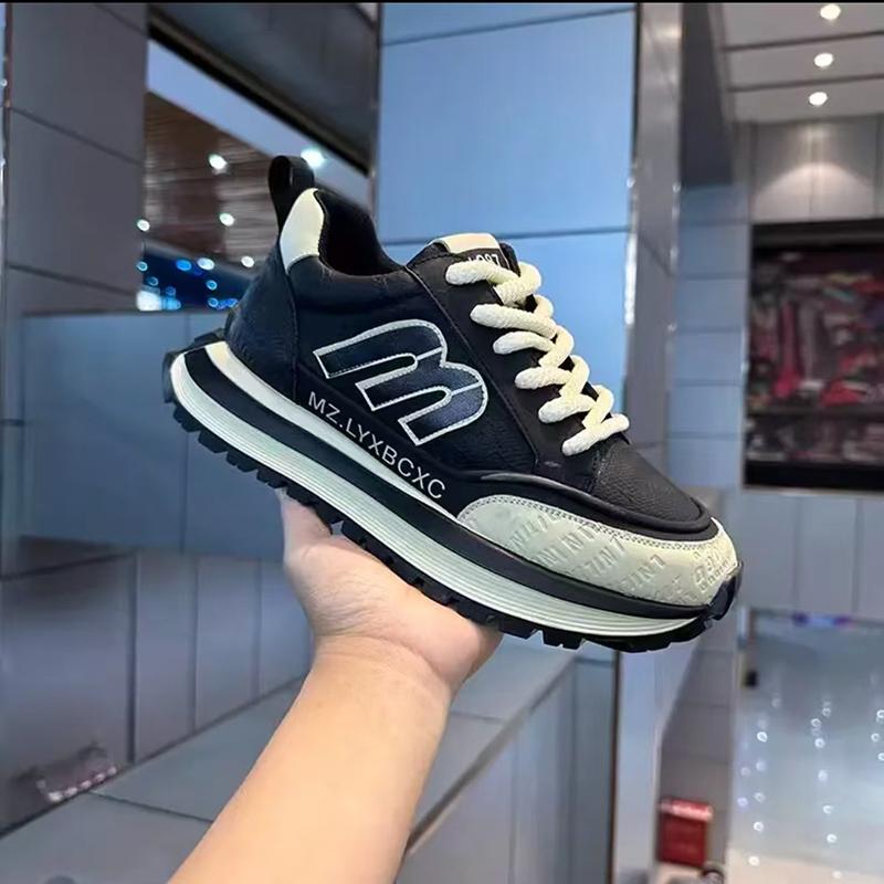 Casual men's shoes platform sneakers, four colors
