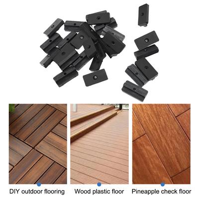 100 Pcs Dovetail Composite Deck Clip Easy-Assembly Outdoor Floor Yard Garden Outdoor Living Tools Accessories Secure