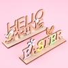 Wooden Charming Letter Figurines For Easter Holiday Decor And Atmosphere Festive