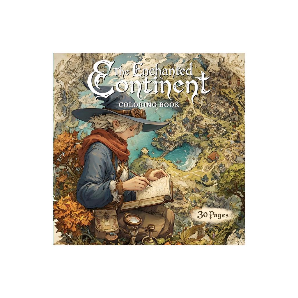 Mu Ran Magical Continent Watercolor Coloring Book: High-Value Adult Stress Relief Notebook