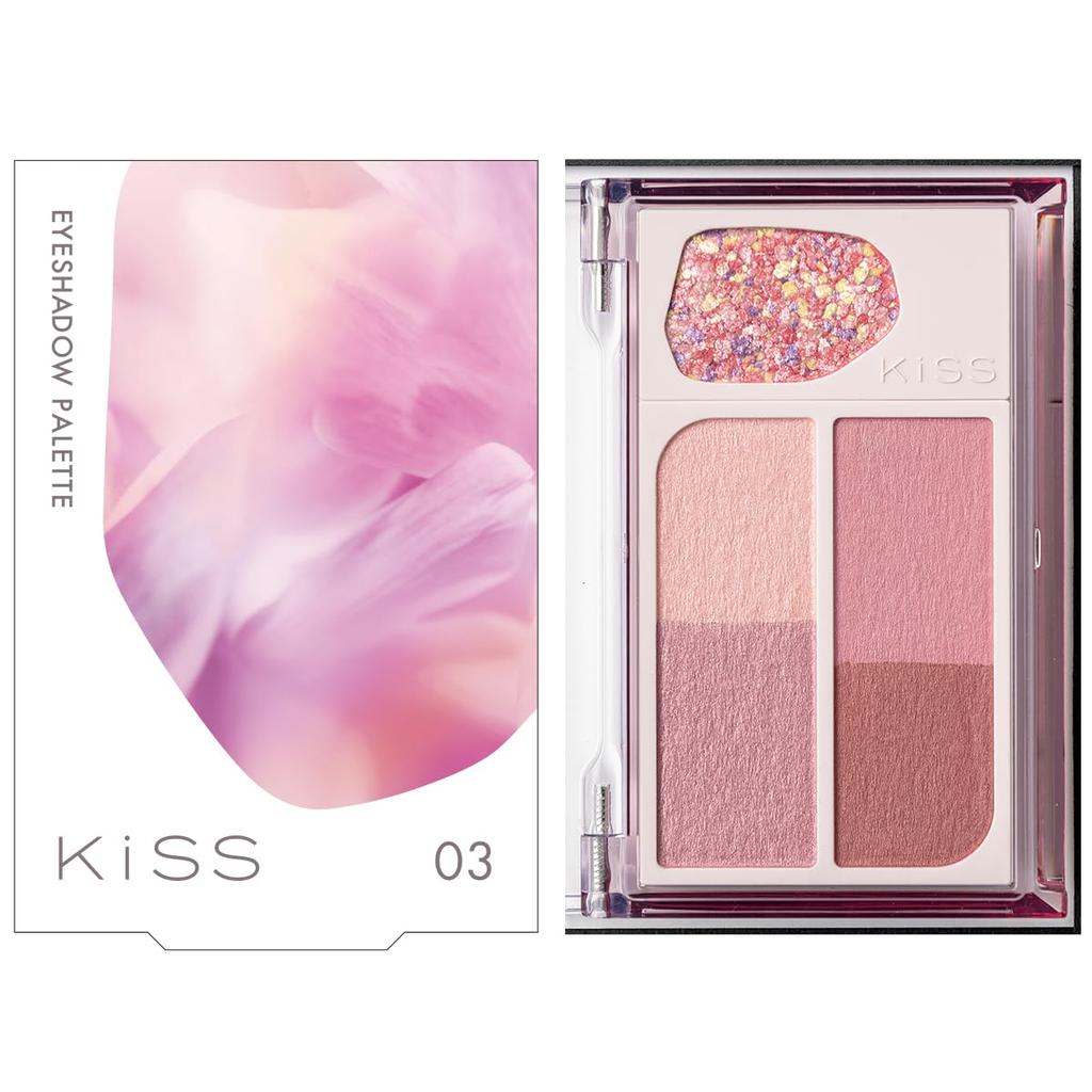 KiSS Cocktail Days 03 Pinky Delight Eyeshadow Palette Glitter 6.4g Cool/Yellow