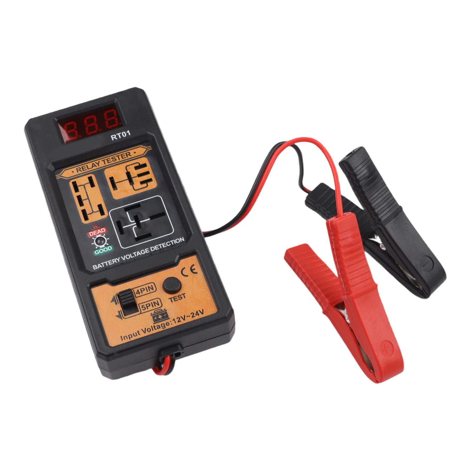 Relay Diagnostic Tool for Vehicles 4 Pin and 5 Pin Relay Compatible Tester