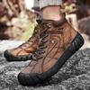 Herren High-Top Echtleder Outdoor Wanderschuhe Freizeitschuhe
