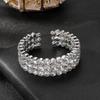 AB Rhinestone Open Bracelet Bridal Versatile Diamond Full Diamond Elastic Bracelet Jewelry