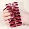 Glitter Nail Polish Strips with File Easy Apply Remove Self Adhesive Women Full Nail Sticker Home Manicure DIY Nail Art Decoration Wrap