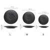 Black dish ceramic plate disc white Western restaurant tableware Barbecue grilled meat serving plate Ceramic frosted steak plate