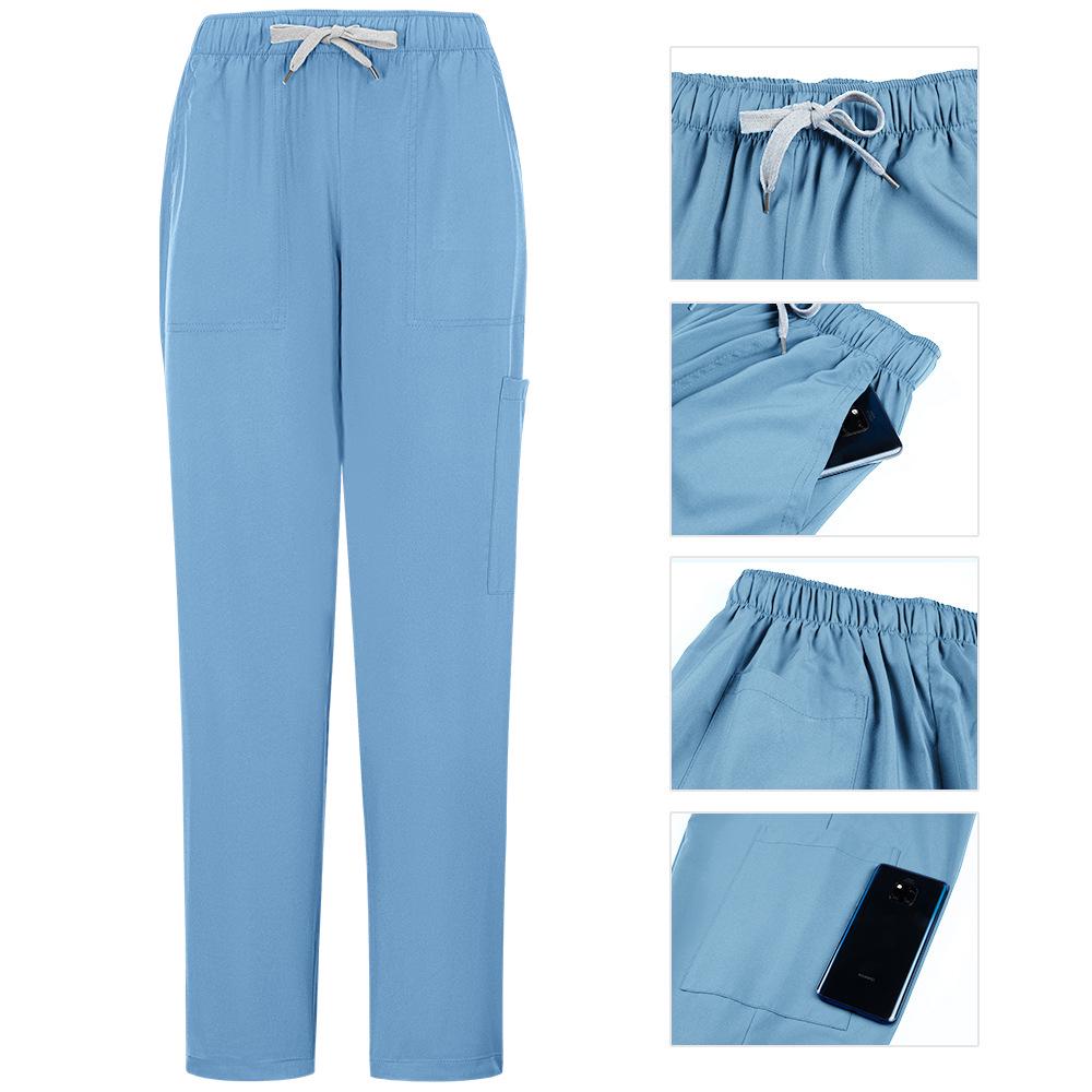 Nyhet Enfärgad Medicinsk Uniform: Operationsrock & Raka Byxor Set