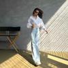 Women Spring Autumn Temperament Solid Suit Collar Long Sleeve Shirt Blouses