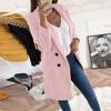 Woman Artificial Wool Elegant Blend Coat Slim Long Coat Outerwear Jacket