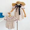 New Summer Korean Style Floral Baby Romper - Lace Princess Dress for Girls