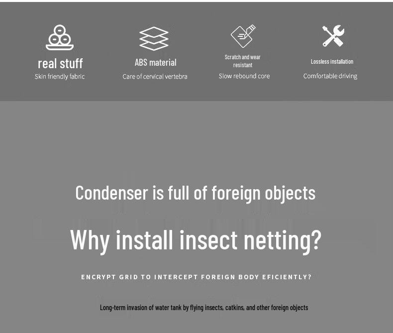 Insect Net Front Grille Radiator Protector for Chery Tiggo 9 (25 Models)