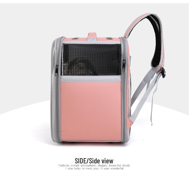 Large Capacity Breathable & Foldable Pet Backpack for Cats & Dogs