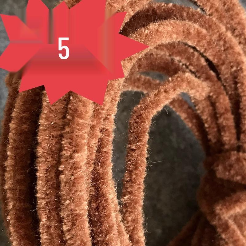 Chibi Maruko-chan Colorful 6mm Wool Chenille Stems for DIY Dragon Doll & Bouquet Crafting
