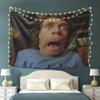Arazzo Faccia Meme Divertente Stampa 2D Unilaterale Morbido Poliestere Arazzo da Parete Decorazione Camera da Letto Dormitorio Soggiorno Regalo Umoristico Eccentrico