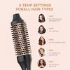 3-in-1 Hot   Comb, Thermal Brush, Curling Iron and Straightening Brush, 38mm Barrel, Dual   Fast Heating, 5 Temp Settings (120 degrees C-200 degre