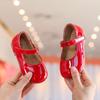 Girls Princess Shoes Children's Leather Shoes for Big Girls Children Casual Flats Flower Shoes for Wedding Birthday Show