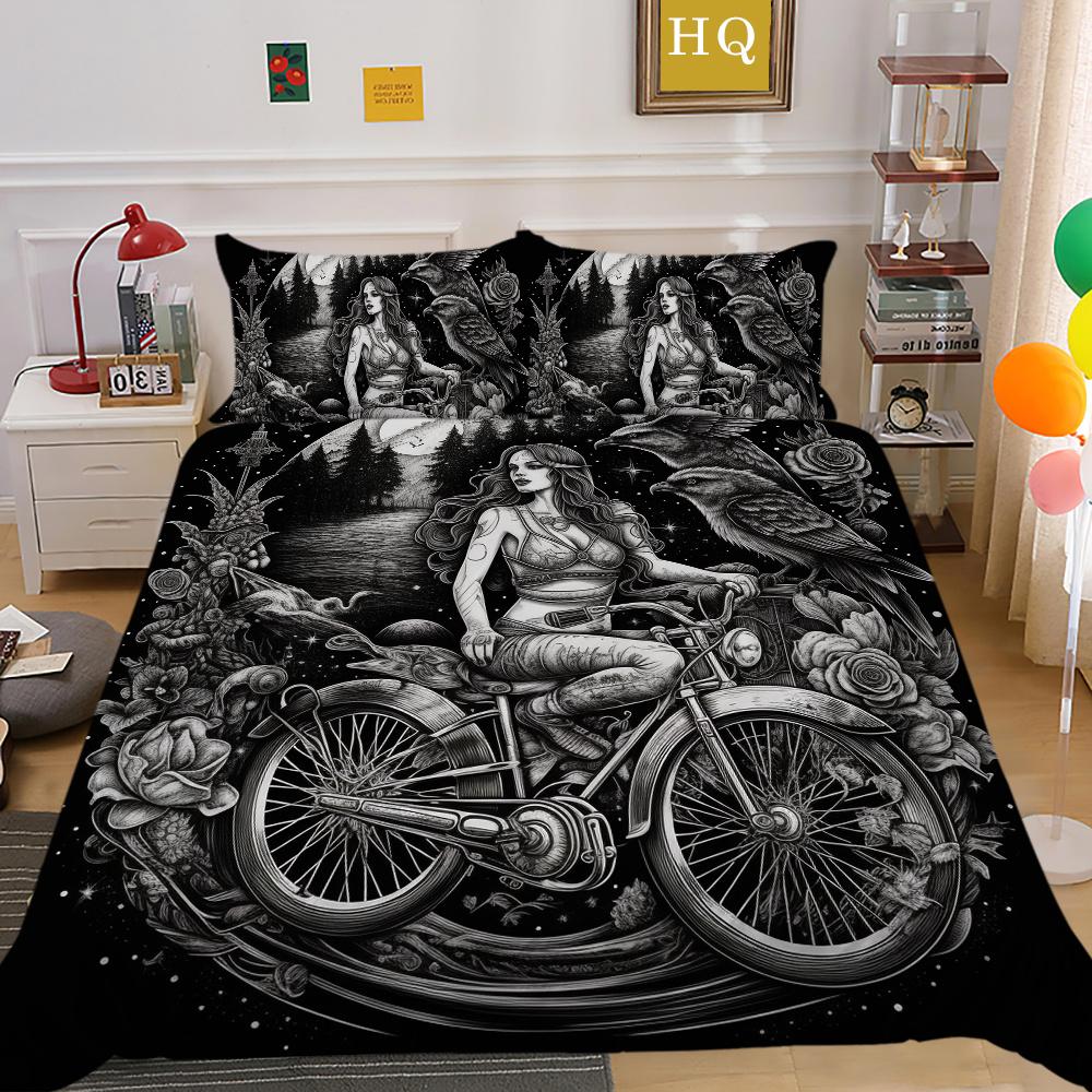 Beauty Skull Duvet Cover Twin Queen Size Bedding Set Cover Home Textiles Adults High Quality Bedding Cover Suit