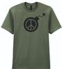 Ban The Bomb T Shirt Symbol Inside Bomb Pacifism Unity Retro Peace Xmas Gift