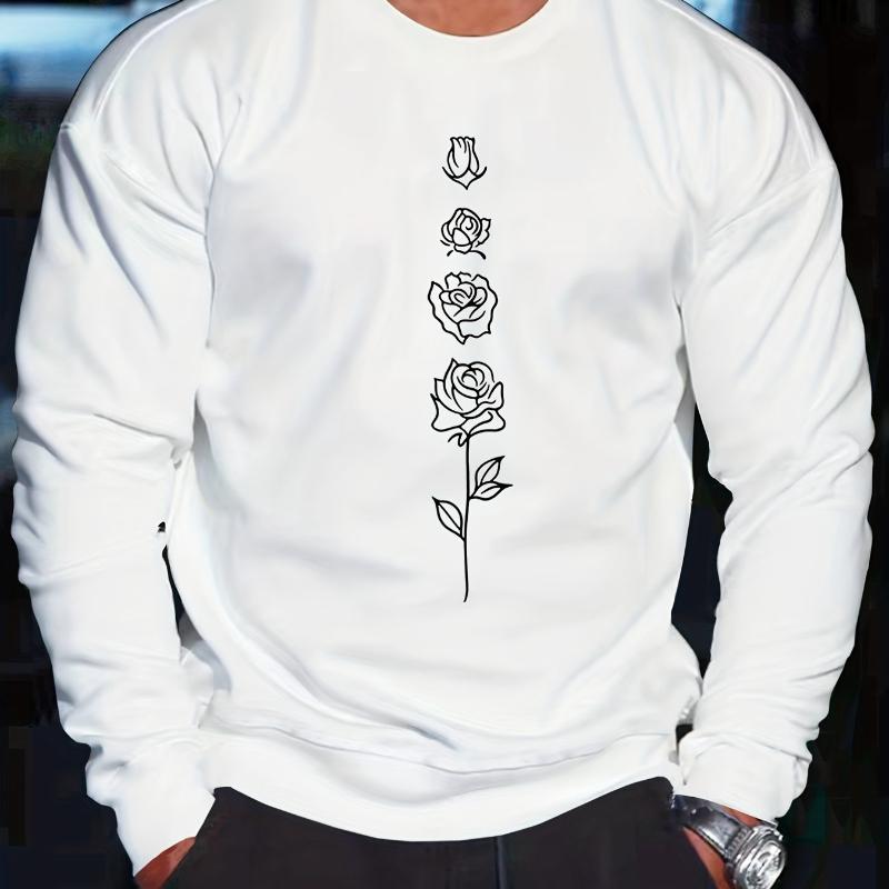 

Ribbed Crew Neck Sweatshirt, Slim Fit Long Sleeve Top, Stretchy Fabric for Office S