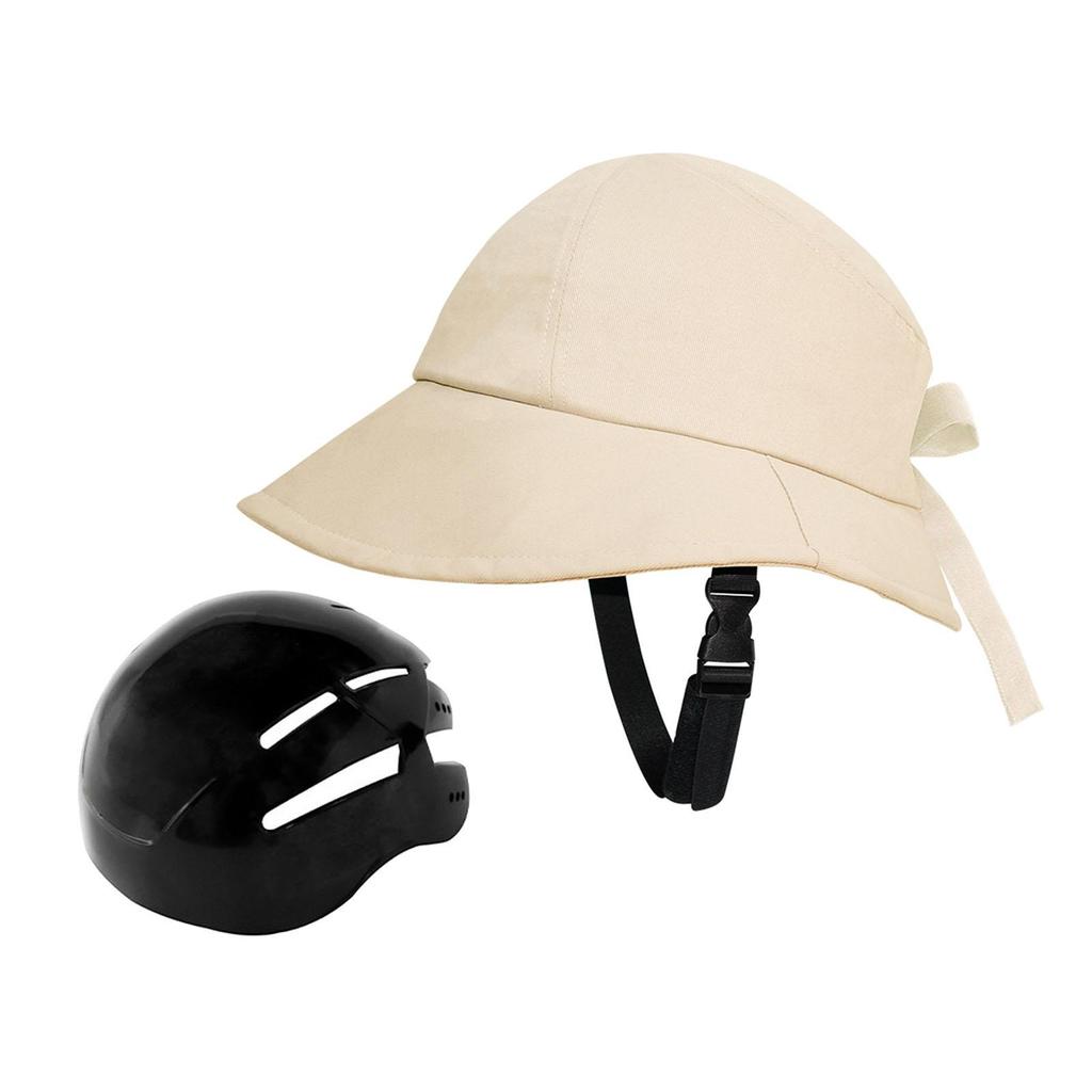 Bicycle Helmet Adult Bike Helmet Hat Shaped Helmet Impact Resistant Hat Type Helmet for Women Unisex Female School Everyday Wear
