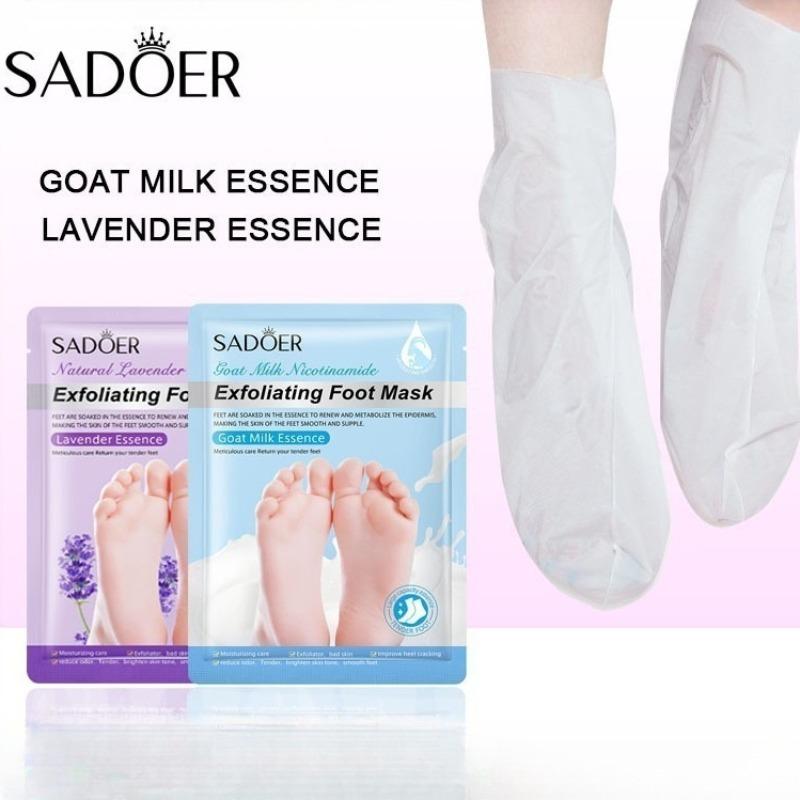 Lavender Foot Mask - Intense Moisturizing Treatment for Softening and Nourishing Dry Feet, Renewing Care