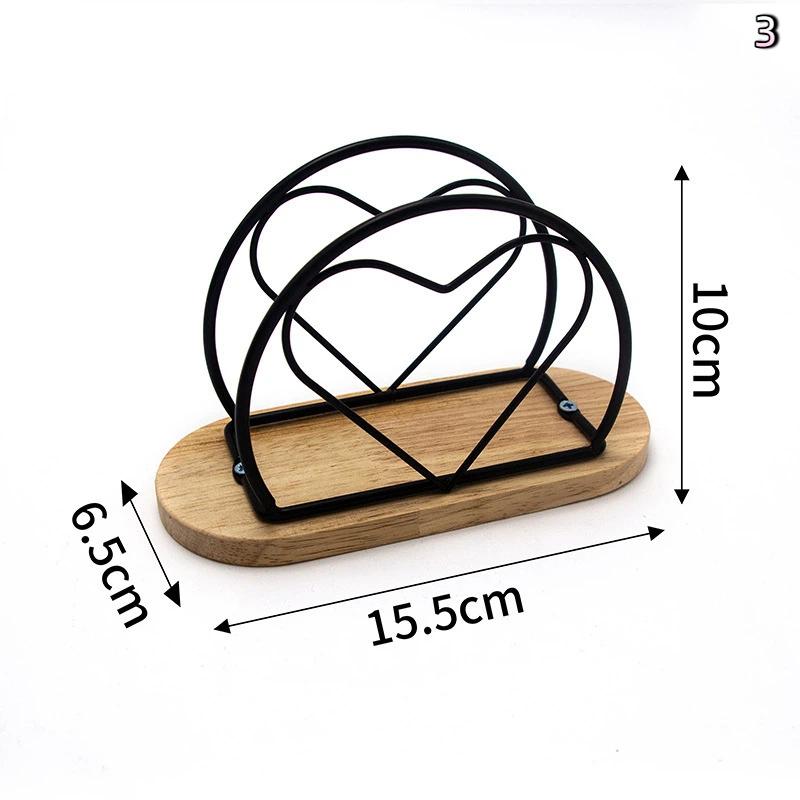 Creative Elegant Metal Cartoon Pattern Napkin Holder Paper Drawer Storage Bracket Organizer Dining Tabletop Accessory
