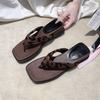 Fashion Summer Wedges Heel Flip Flop Women Fashion Clip Toe Slippers Casual Comfort Beach Vacation Slides Shoes