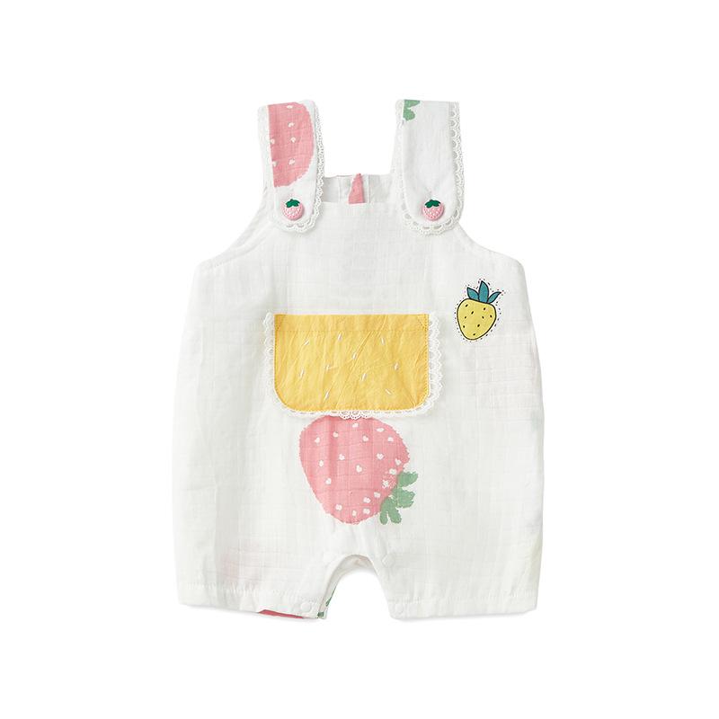 2025 Summer Baby Romper: Pure Cotton Crawling Suit & Bodysuit for Newborn Girls (Style 3686)