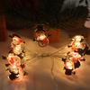 LED Christmas snowman pendant copper wire light string Christmas tree decoration scene atmosphere colorful lights