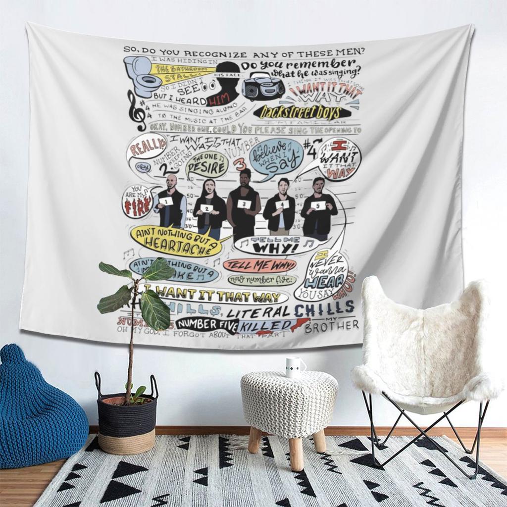 I Want It That Way B99 Colorized Tapestry Wall Hanging Aesthetic Home Decoration Tapestries for Living Room Bedroom