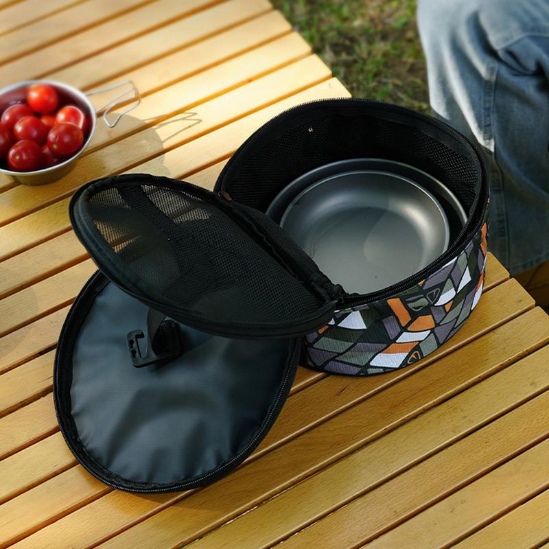Camping Cutlery Storage Bag Camping Travel Cooking Utensils Organizer Travel Cooking Storage Bag Outdoor Portable Camping