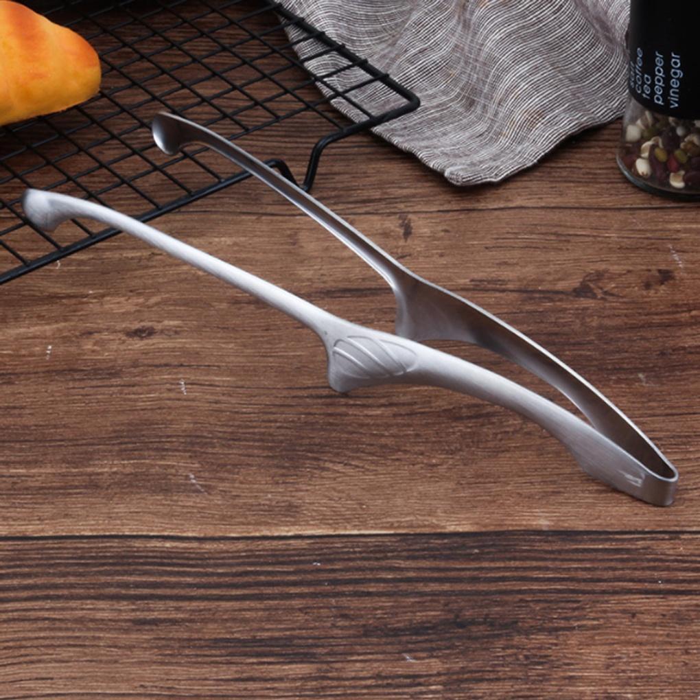 Kitchen Round Cooking Tweezers 29.5cm Stainless Steel Ramen Meat Tongs