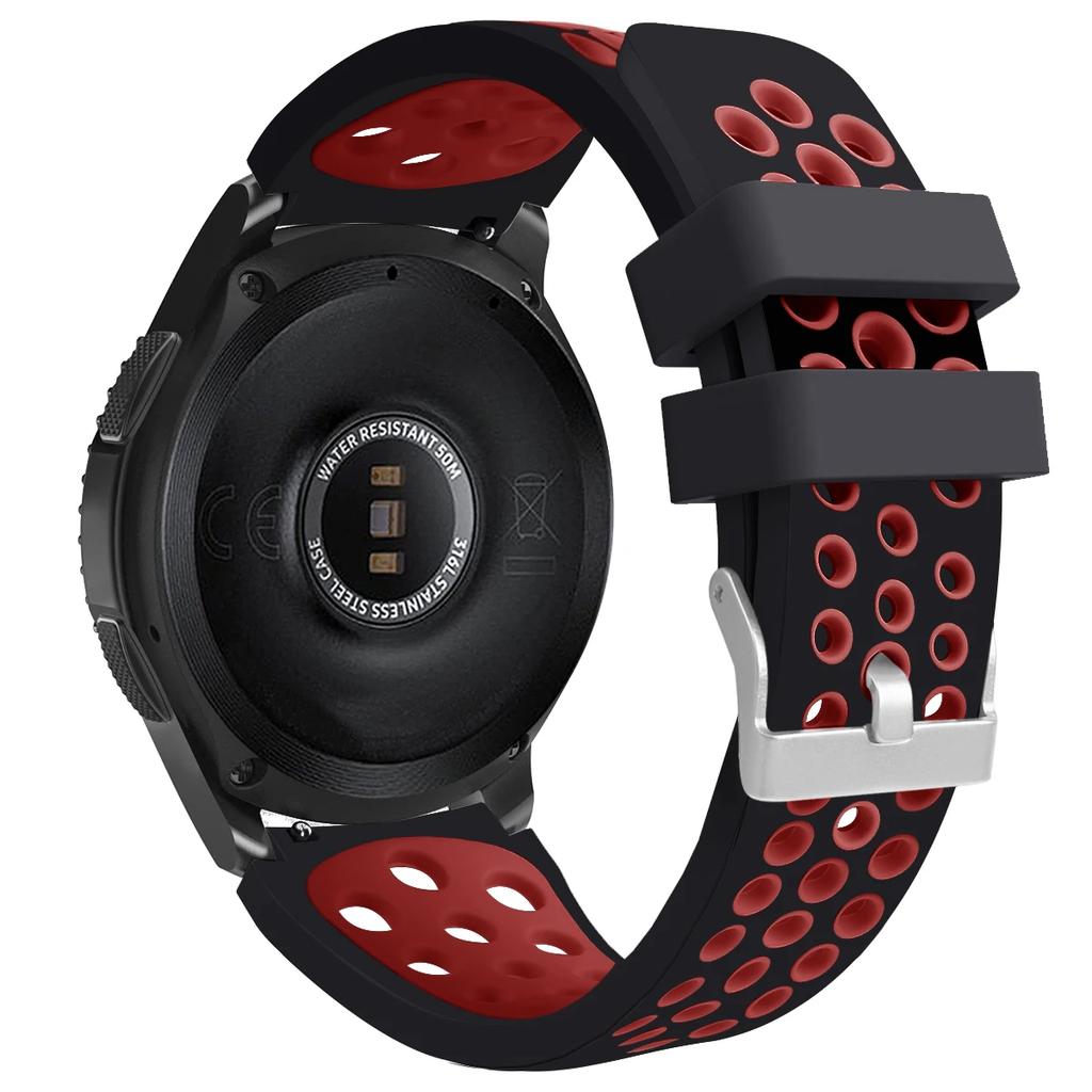 Correa Original para Samsung Gear S3 Frontier/Classic Galaxy watch 3 45mm 22mm Correa de Silicona para Samsung Galaxy Watch 46mm
