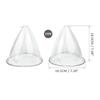 Vacuum Breast Lifting Cups Kit 5 pairs Big Size Vacuum Nozzle Back Arm Body Massage Cupping Tool Hip Lift Up Device Replacement