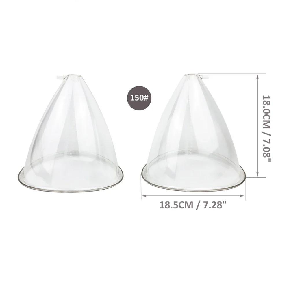 Vacuum Breast Lifting Cups Kit 5 pairs Big Size Vacuum Nozzle Back Arm Body Massage Cupping Tool Hip Lift Up Device Replacement