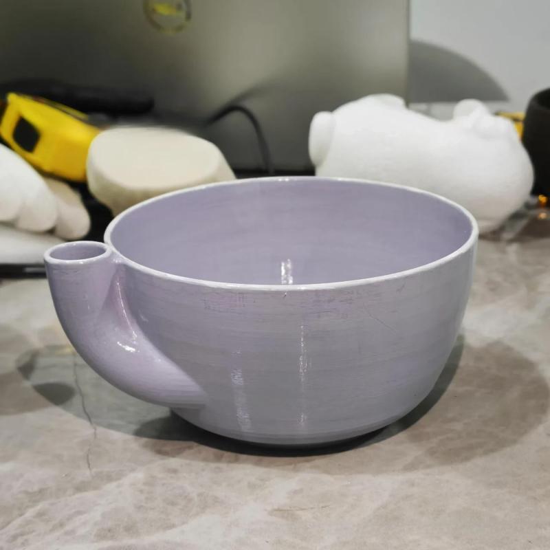3d Printed Automatic Fruit Washing Bowl Large Capacity Quick Drain Dynamic Vortex Fruit Cleaning Bowl Plastic Self-spinning