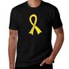 Yellow Awareness Ribbon Tshirt Work Casual Loose Fit Tshirt