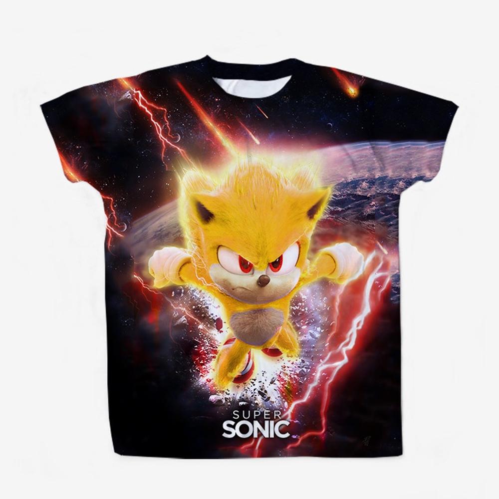 Summer Fun Children s 3D Printed Cartoon Character Short Sleeve Casual Comfortable Round Neck Children S