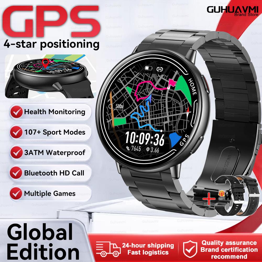 New Women's Fashion Health Smart Watch 1.39" AMOLED GPS Satellite Positioning Bluetooth Call Heart Rate Monitor For Android iOS